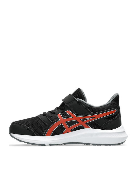 Jolt 4 PS Kids Sports Shoes Running With Hoop & Loop Closure Black