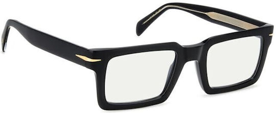 David Beckham Plastic Eyeglass Frame Black DB 7126 807