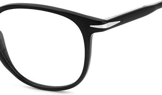 David Beckham Plastic Eyeglass Frame Black DB 1160 807