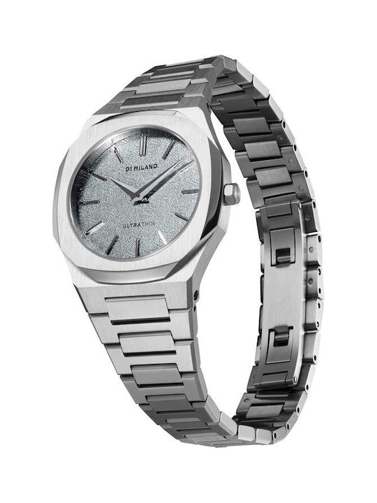 D1 Milano Watch with Silver Metal Bracelet