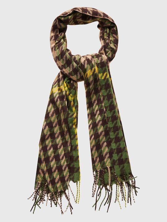 Funky Buddha Women's Wool Scarf Green