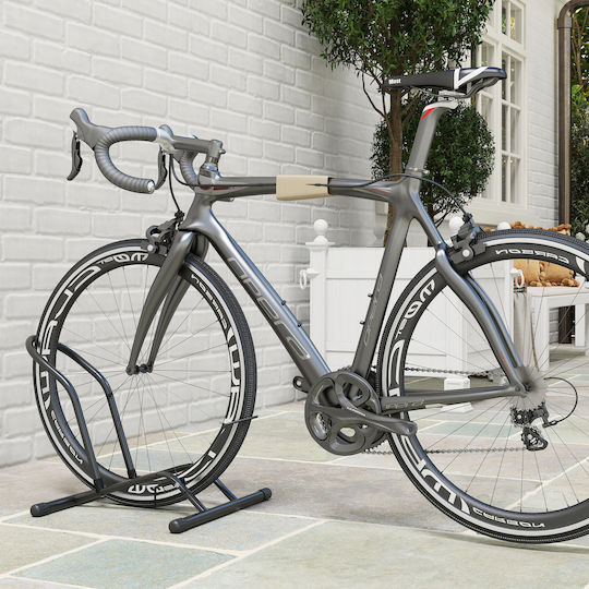 Sportnow Bicycle Stand for Tires < 8.5 cm Steel 59x41x38 cm Black Aa0-097v00bk