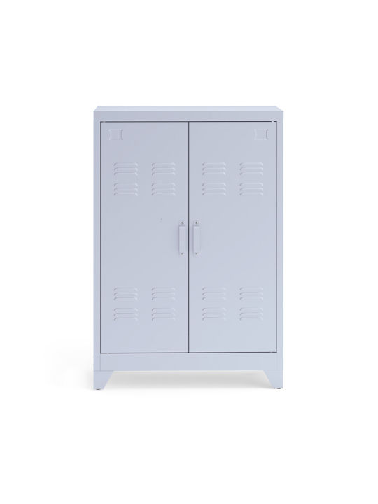 Стояща на пода Офис Метална в син цвят, 33x75x110см