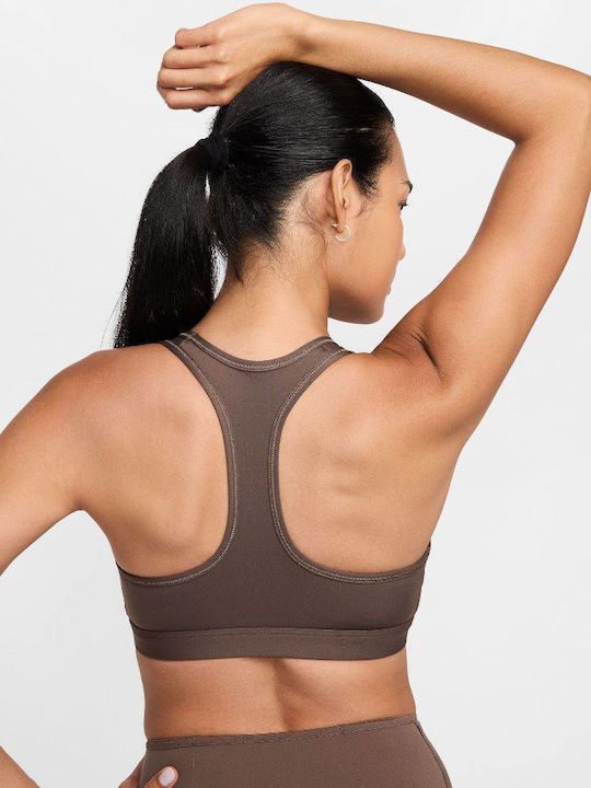 Nike Dri-Fit SWOOSH Γυναικείο Μπουστάκι Ironstone