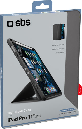 SBS Флип капак Черен iPad Pro 2024 11"