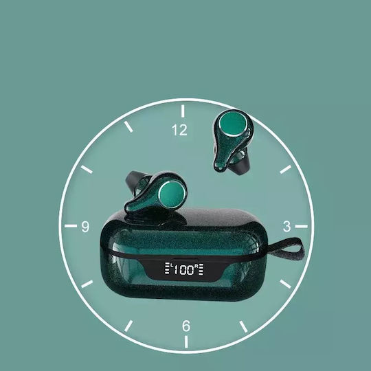 Nubi T8 In-Ear Bluetooth-Freisprecheinrichtung Kopfhörer mit Schweißresistenz und Ladeetui Grün