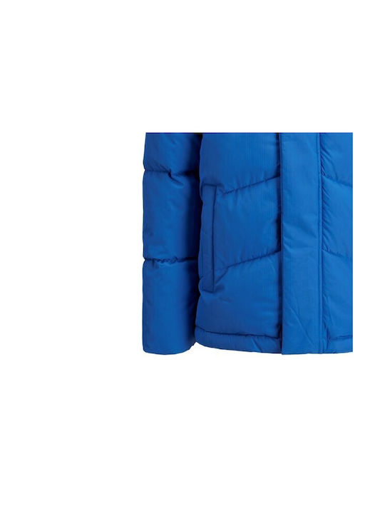 Jack & Jones Kids Quilted Jacket with Hood Blue, Light Blue