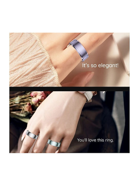 Techsuit Smart Ring R3 Size 20.6mm 20.6mm Cyan