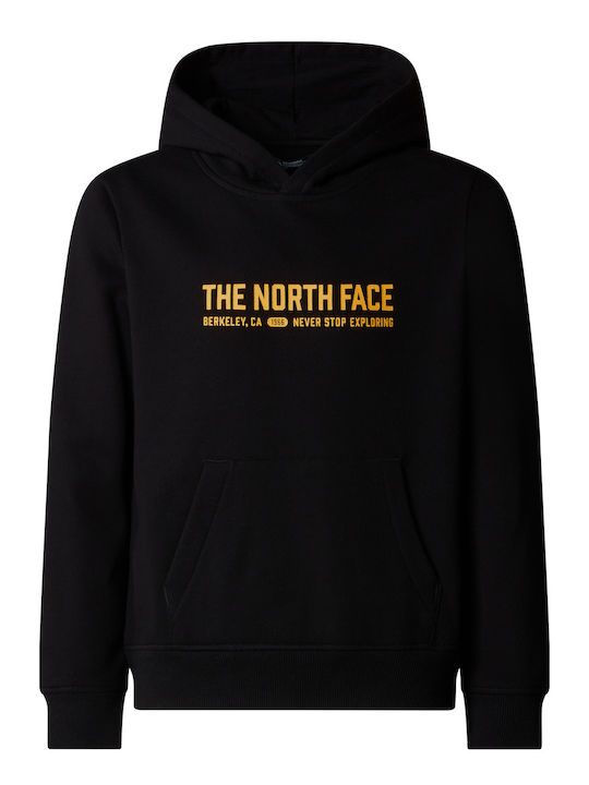 The North Face Παιδικό Φούτερ με Κουκούλα και Τσέπες Black