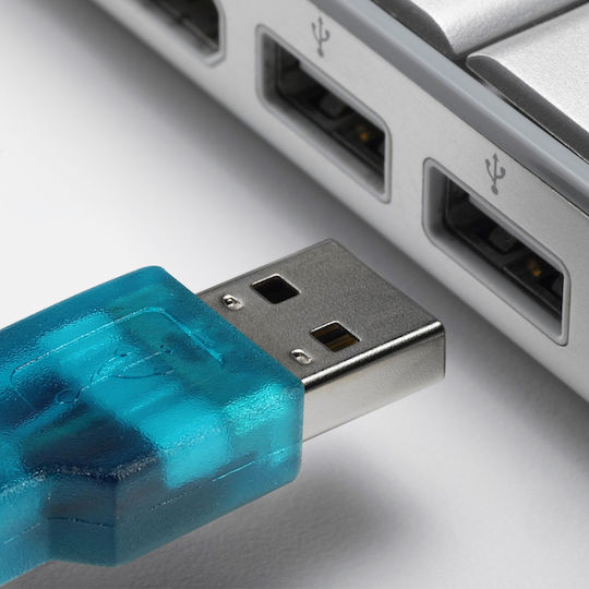 Linq Usb 2.0 la Db25 Db9 Adaptor Albastru Deschis