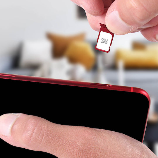Nano-sim Card Tray Replacement Part Apple Iphone 11 – Red