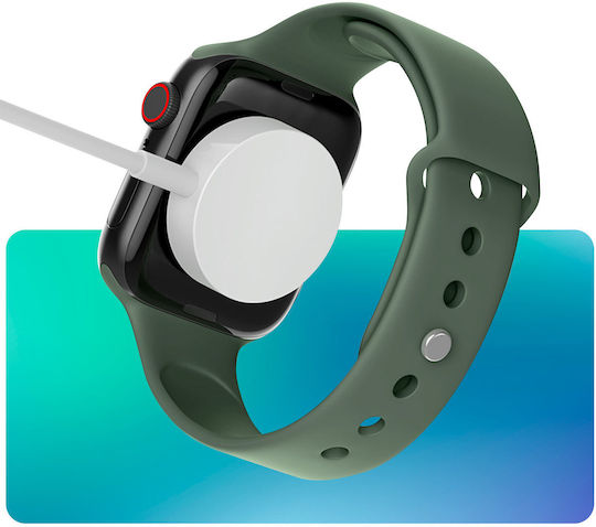 Ladekabel Apple Watch Effektives Sicheres Laden Länge 1m Weiß