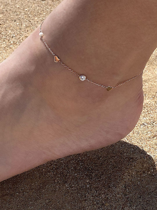 Bracelet Anklet Chain made of Rose Gold