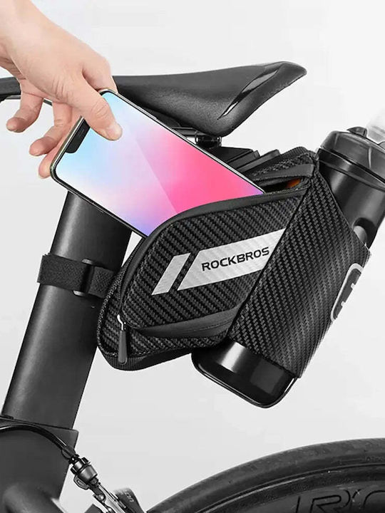 Rockbros Double Bicycle Saddle Bag 1.5L Black