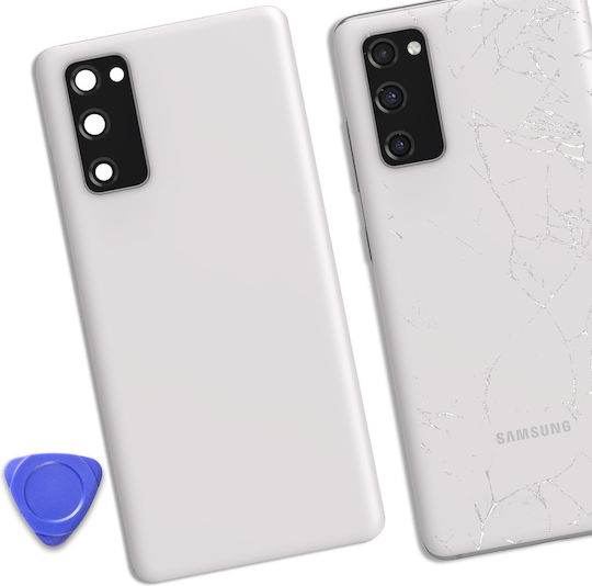 Capac Spate de Înlocuire Clappio Samsung Galaxy S20 Fe Alb