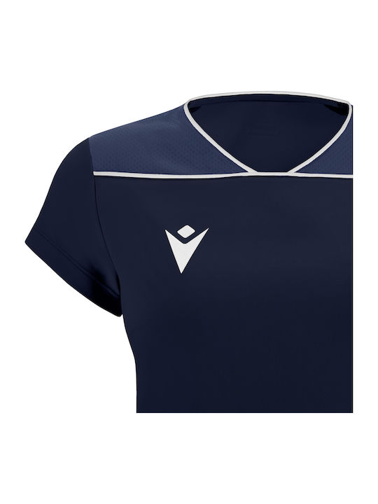 Γυναικεία Αθλητική Μπλούζα με V Λαιμόκοψη Navy, Light Navy, White