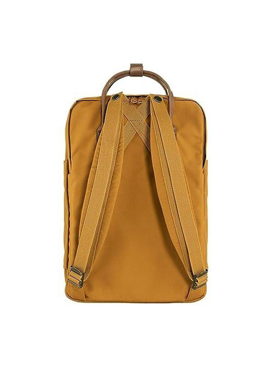 Fjallraven Γυναικείο Δερμάτινο Σακίδιο Πλάτης Κίτρινο