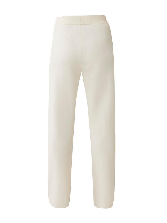 Women's Fabric Trousers Cream