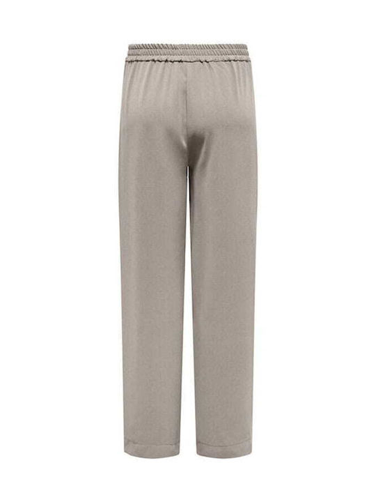 Only Women's Fabric Trousers Beige