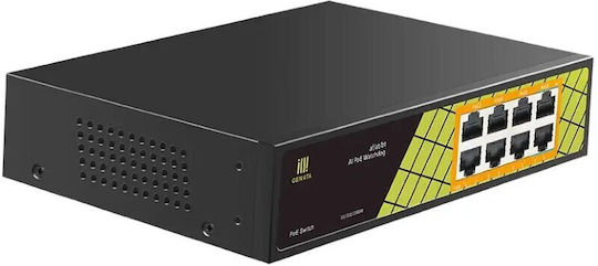 Conexpro Conexpro GNT-P1008G6 Unmanaged L2 PoE+ Switch με 8 Θύρες Gigabit (1Gbps) Ethernet