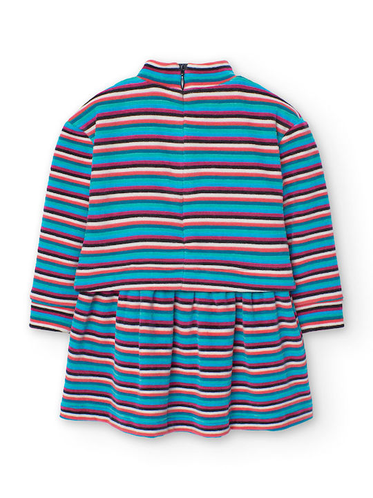 Boboli Kids Dress Striped Multicolour