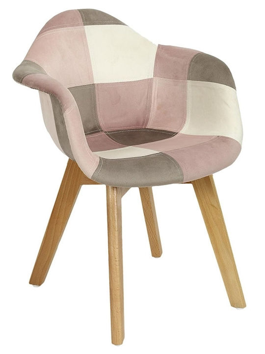 Armchair Leonie Multicolored HD6748 43.5x35.5x58cm