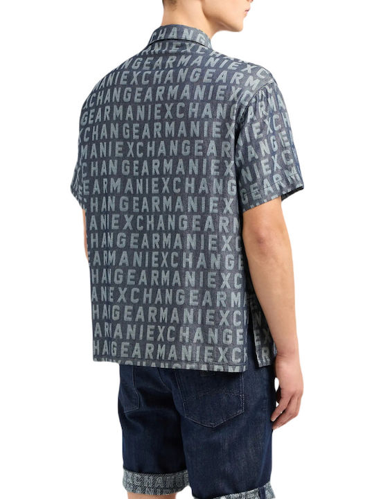 Armani Exchange Cotton Shirt Blue