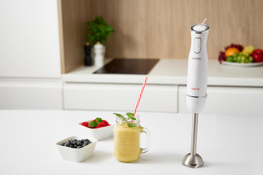 MPM Hand Blender with Stainless Rod 1200W White