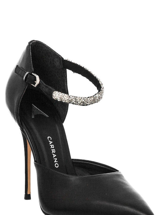 Carrano Leather Black Heels