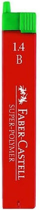 Faber Castell Mechanical Pencil Leads 1.4mm B Super Polymer 120544