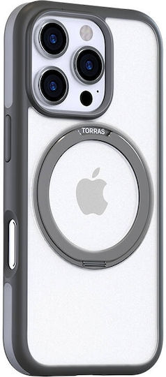 Torras Ostand Задна корица Сив (iPhone 16 Pro)