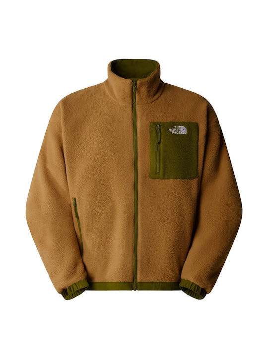 The North Face Jachetă Fleece pentru Bărbați Olive-brown