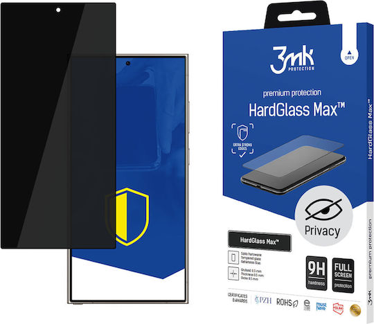 3MK Privacy Tempered Glass Black (Samsung S24 Ultra)