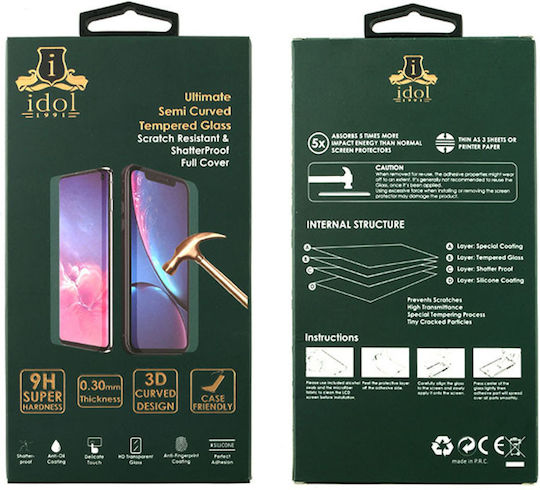 Idol 1991 0.3mm Tempered Glass Μαύρο (Realme 11 Pro / 11 Pro+)