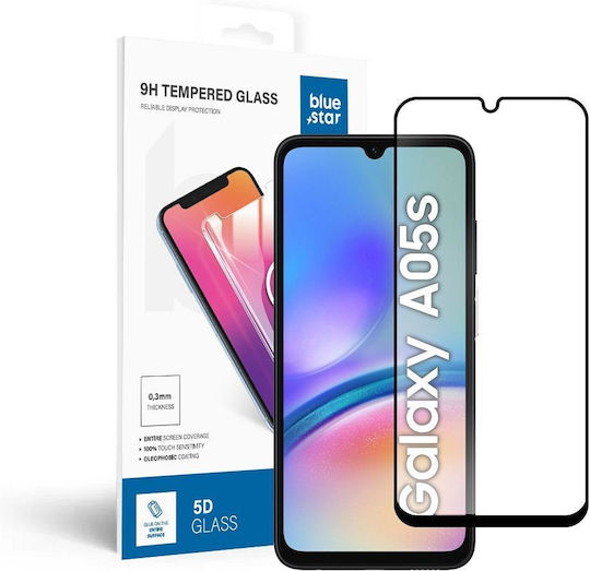 5D Full Glue Tempered Glass Μαύρο (Galaxy A05s)