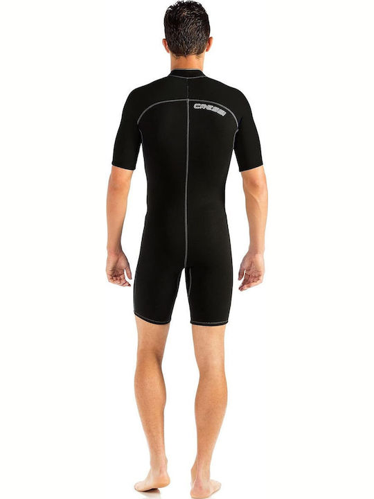 CressiSub Lido Wetsuit Playsuit Double Lined with Zip Black 2mm