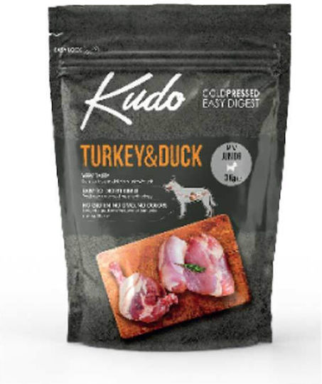 Kudo Turkey & Duck 12кг Суха Храна за Кученца от Малки Породи с Турция, Патица и Зеленчуци