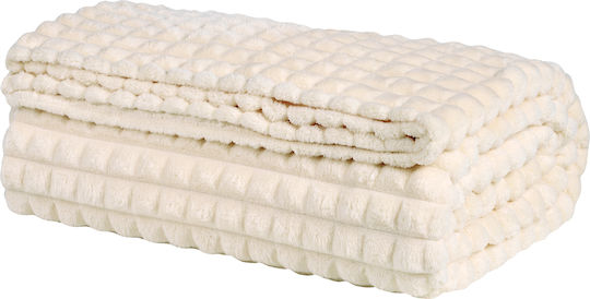 Das Home 1356 Pătură Fleece Superdublă 220x240 cm Ivoire