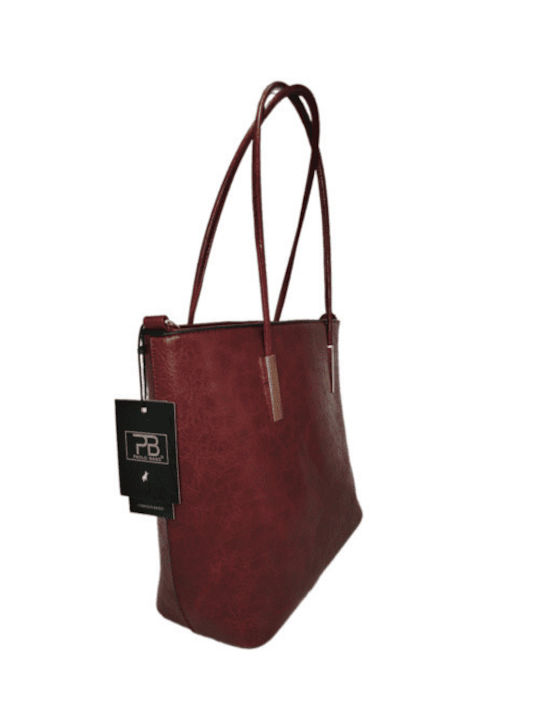 Paolo Bags Women's Bag Shopper Shoulder Burgundy