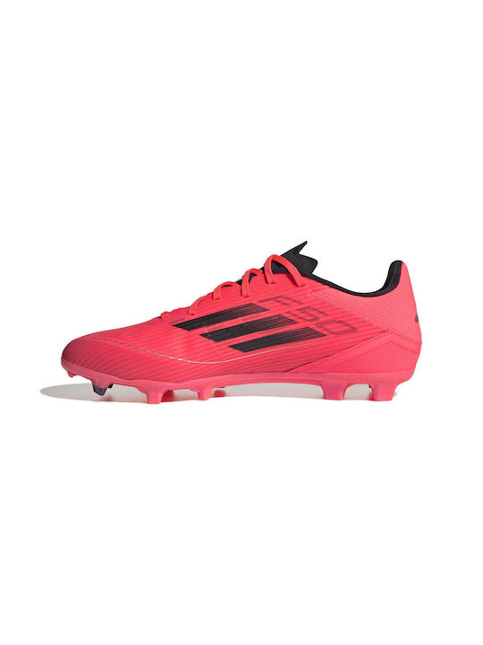 Adidas F50 League FG/MG Low Football Shoes with Cleats Red