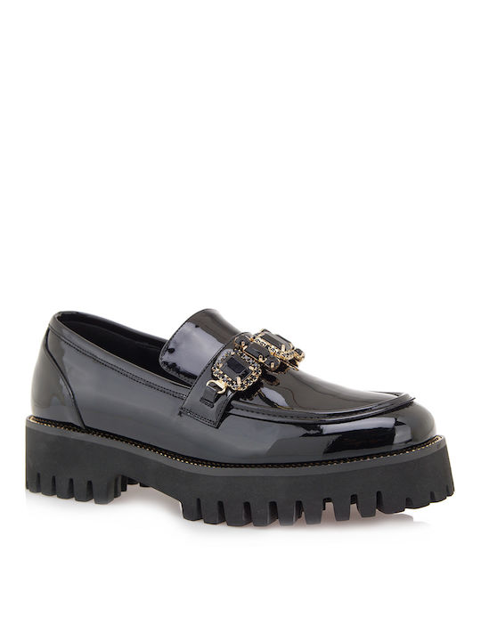 Exe Women's Loafers in Black Color