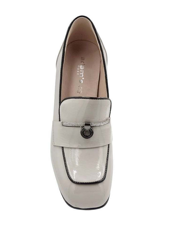 Patent Leather Women's Moccasins in Black Color