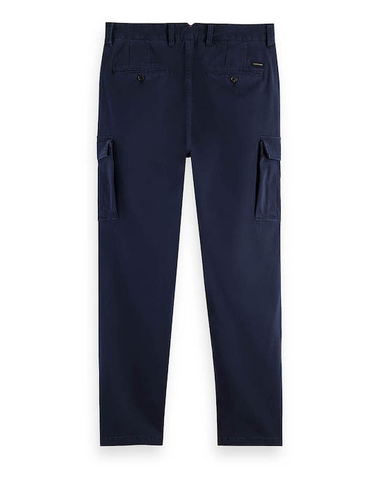 Scotch & Soda Stuart Herrenhose Cargo in Slim Passform Blue