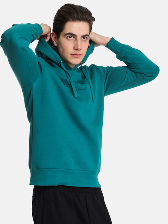 Paco & Co Herren Sweatshirt mit Kapuze Grün