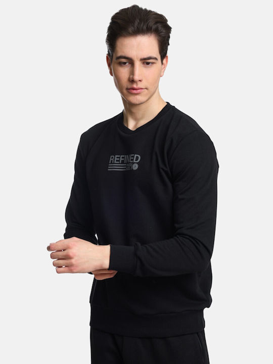 Paco & Co Herren Sweatshirt Schwarz