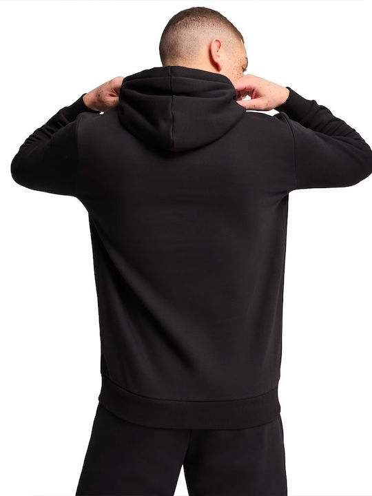 Puma Herren Sweatshirt mit Kapuze und Taschen black