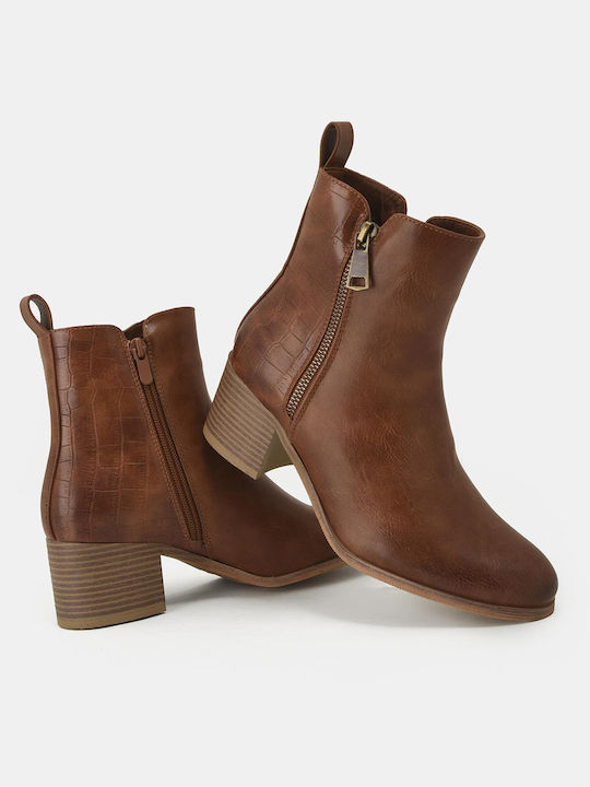 Stiefeletten Damen Braun