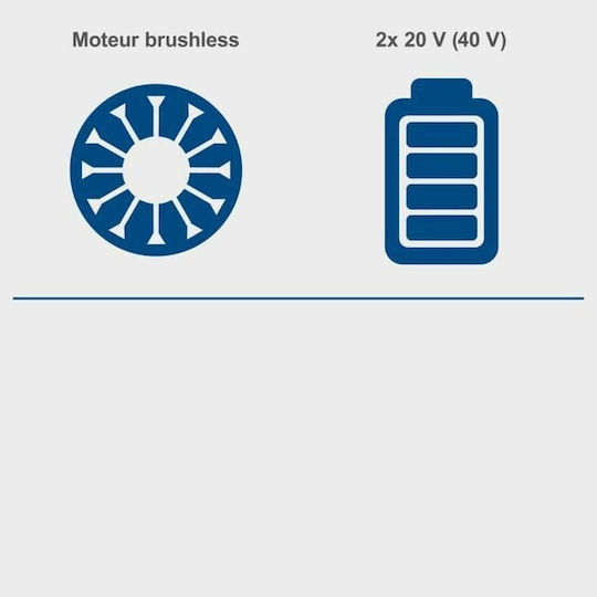 Scheppach BC-BLV720-X Blower / Vacuum Handheld Battery 20V Solo with Maximum Air Speed 210km/h