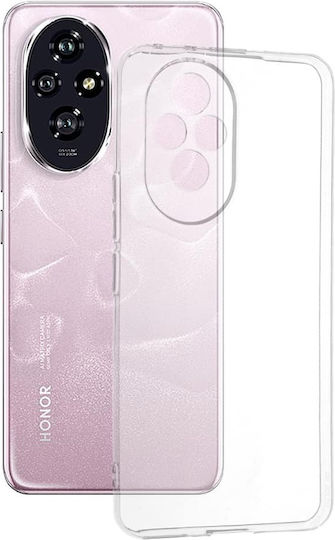 Techsuit Clear Umschlag Rückseite Silikon Transparent (Honor 200 - Huawei)