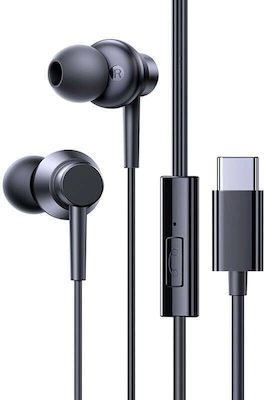 Baseus Encok In-ear Handsfree με Βύσμα USB-C Μαύρο